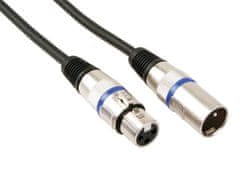 UNBRANDED Xlr kabel - Xlr moški na Xlr ženski - 1 M - črn 