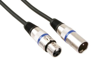UNBRANDED Xlr kabel - Xlr moški na Xlr ženski - 1 M - črn