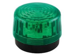 UNBRANDED Led utripajoča luč - zelena - 12 Vdc - Ø 100 mm 