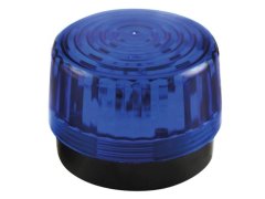 UNBRANDED LED utripajoča luč - modra - 12 Vdc - Ø 100 mm 