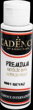 Cadence Akrilne barve Premium, 70 ml - bele