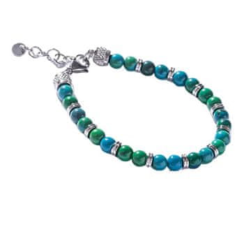 Marc Malone Moška zapestnica iz perlic z umetno krizokolo MCGB5014