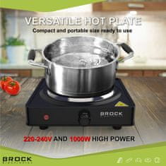 BROCK električna kuhalna plošča - EP 100 BK