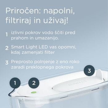  Brita Style vrč za filtriranje vode, 2,4 l, moder