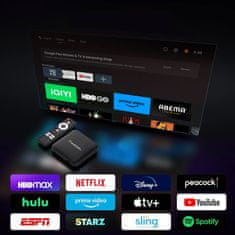 Farrot Oddajnik pametnega TV sprejemnika H96 max Android 14, Wifi 6, HDMI, 2/16 GB Google 4K