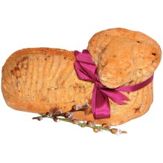 UNBRANDED Unikatna oblika velikonočnega jagnjeta v glazirani keramiki za peko 