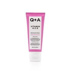Q+A Antioksidativna maska z vitamini A, C, E (grelna gelska maska) 75 ml