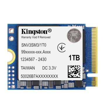 Kingston SNV3SM3/1T0 1TB PCIe 4.0 M.2 2230 (SNV3SM3/1T0) SSD