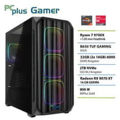 PCplus Gamer Ryzen 7 9700X 32GB 2TB SSD RX 9070XT gaming namizni računalnik