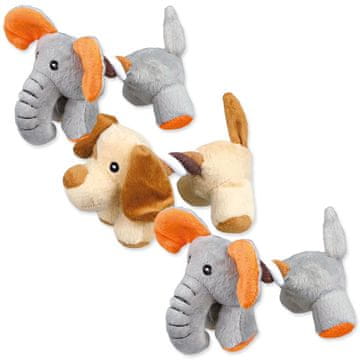 Trixie Igrača vleka vojne živali plišasta 17cm 3 kosi