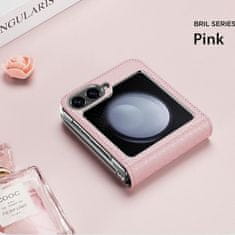 Dux Ducis Brill knjižni ovitek za Samsung Galaxy Z Flip 6 5G, roza