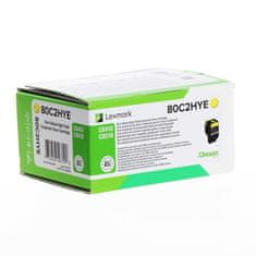 Lexmark 80C2HYE HC rumen, originalen toner