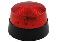 UNBRANDED Led utripajoča luč - rdeča - 12 Vdc - Ø 77 mm 