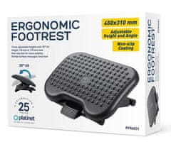 Platinet PFR6031 naslon za noge, ergonomski, masažna površina, nastavljiva višina + naklon