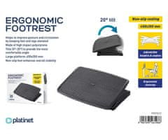 Platinet PFR7012 naslon za noge, ergonomski, nastavljiv naklon