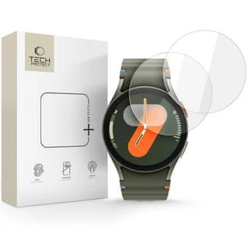 Tech-protect Glass Fit 2x zaščitno steklo za Samsung Galaxy Watch 4 / 5 / 6 / 7 / FE (40mm)