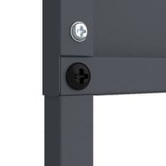 Vidaxl Dekorativni panel za vrt antracit siva 32 x 140 cm Mnogi jeklo