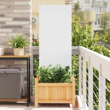 Vidaxl Dekorativni panel za vrt Bela 50 x 140 cm Mnogi jeklo