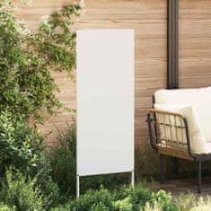 Vidaxl Dekorativni panel za vrt Bela 50 x 140 cm Mnogi jeklo