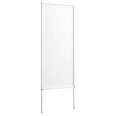 Vidaxl Dekorativni panel za vrt Bela 50 x 140 cm Mnogi jeklo