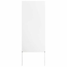 Vidaxl Dekorativni panel za vrt Bela 50 x 140 cm Mnogi jeklo
