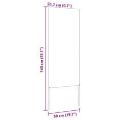 Vidaxl Dekorativni panel za vrt antracit siva 50 x 140 cm Mnogi jeklo