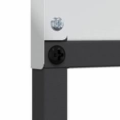 Vidaxl Dekorativni panel za vrt Srebrna 50 x 140 cm Cinkano jeklo