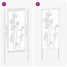 Vidaxl Dekorativni panel za vrt Rjav 50 x 140 cm