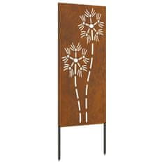 Vidaxl Dekorativni panel za vrt Rjav 50 x 140 cm