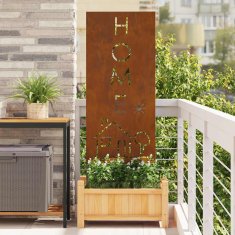 Vidaxl Dekorativni panel za vrt Rjav 50 x 140 cm
