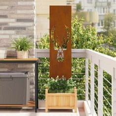 Vidaxl Dekorativni panel za vrt Rjav 32 x 140 cm
