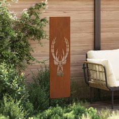 Vidaxl Dekorativni panel za vrt Rjav 32 x 140 cm