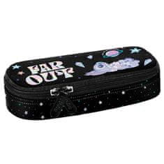 Disney DISNEY Stitch Črn PREDALČNI šolski svinčnik, ovalna torbica za dekleta 5x22x10cm 