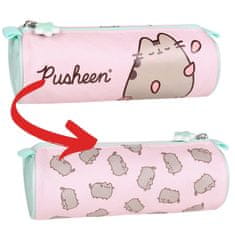 Pusheen Pusheen Rožnata torbica za svinčnike, okrogla, tube, torbica za šolske potrebščine 22x8x8cm 