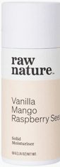Raw Nature Solid Moisturiser, trdna vlažilna krema, vanilija, mango, malinova semena, 50 g