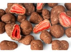 BrainMax Pure Strawberries in Milk Chocolate, Liofilizirane jagode v mlečni čokoladi, 130 g