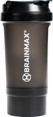 BrainMax večdelni plastični stresalnik (shaker), črn, 700 ml