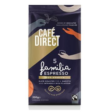 Cafédirect Mleta kava Cafédirect Familia Espresso SCA 82, 200 g