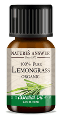 Nature's Answer Lemongrass Essential Oil, Limonska trava, eterično olje, BIO, 15 ml