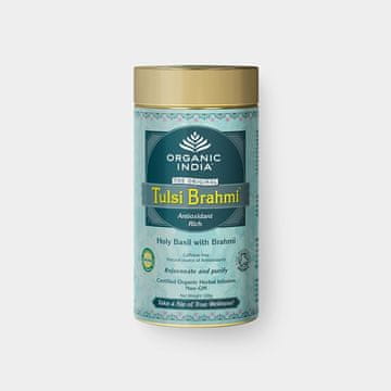 Organic India Tulsi Brahmi BIO, pločevinka 100 g *certifikat CZ-BIO-001