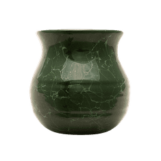 Verde Mate Ceramic Calabash - Marmor