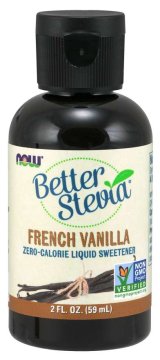 NOW Foods Better Stevia Liquid, French Vanilla, 59 ml