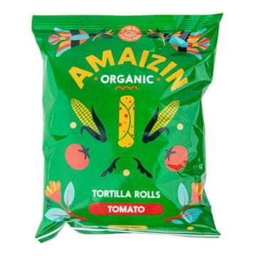 Amaizin AMAIZIN Paradižnikov koruzni čips, 100 g, BIO