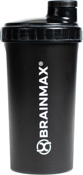 BrainMax plastični shaker, črn, 700 ml