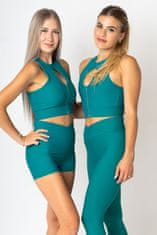 BrainMax Modrc Crop Top, Sea Green Velikost: L