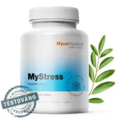 MycoMedica MyStress, podpora stresu, 90 zeliščnih kapsul