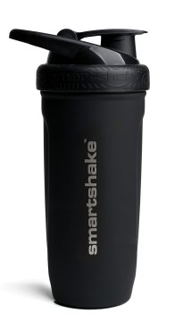 SmartShake Shaker SmartShake Reinforce Stainless Steel, črn, 900 ml
