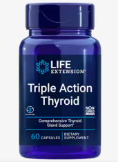 Life Extension Triple Action Thyroid, podpora ščitnici, 60 kapsul