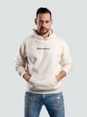 BrainMax Moški pulover s kapuco BrainMax, krem