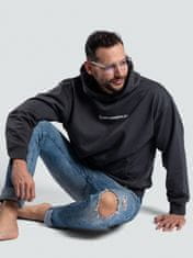 BrainMax Moški pulover s kapuco BrainMax, siv Velikost: XL